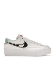 Nike Blazer Low Platform White Black Mint Foam Iridescent (Women's)