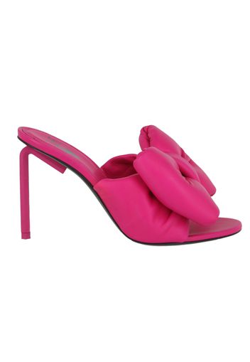 OFF-WHITE Bow High Allen Pointed Sandal Fuchsia (Women's)