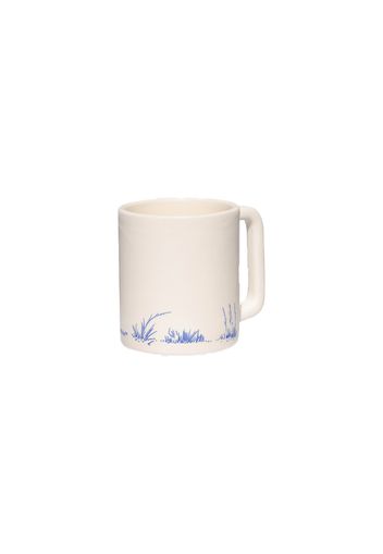 OFF-WHITE Ceramic Coffee Mug White/Brilliant Green