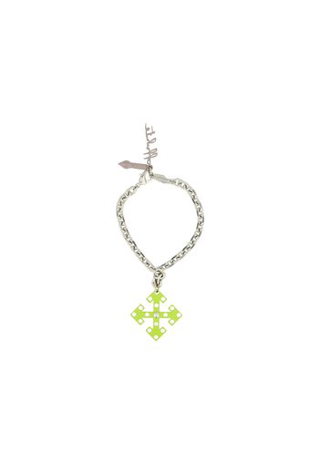 OFF-WHITE Arrow Play Bracelet Silver/Green