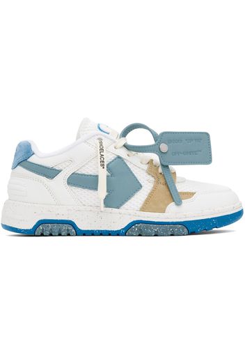 OFF-WHITE Out Of Office Low Slim White University Blue