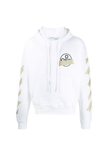 OFF-WHITE Tape Diag Arrows Hoodie White/Beige