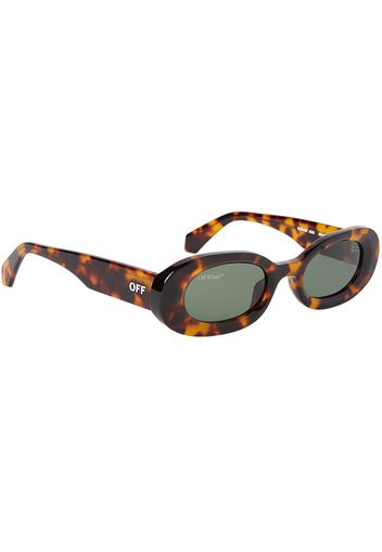 OFF-WHITE Amalfi Oval Sunglasses Havana Brown/Grey (OERI087F23PLA0016055)