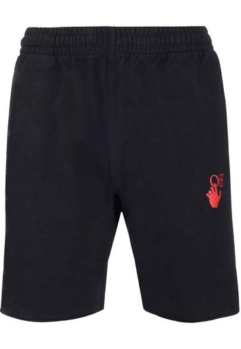 OFF-WHITE Starred Arrow Sweatshorts Black/Red