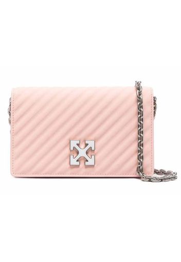 OFF-WHITE Jitney 0.5 Quilted Crossbody Pink