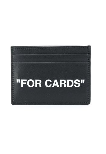 OFF-WHITE Quote "FOR CARDS" Card Holder Black