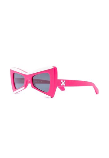 OFF-WHITE Nashville Cateye Sunglasses Pink/White/Grey (OERI070S23PLA0013407)