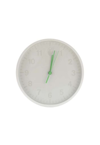 OFF-WHITE Wall Clock White/Green Fluo