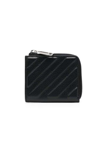 Off-White Binder Leather Card Holder Black