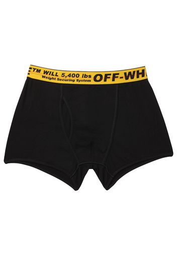 OFF-WHITE Three Pack Stretch Cotton Boxer Briefs (SS19) Black/Yellow/Black