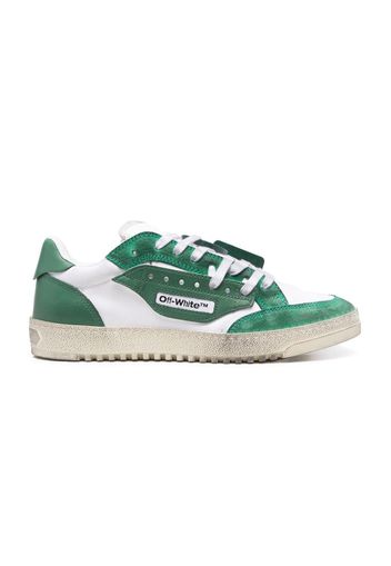 OFF-WHITE Vulcanized 5.0 Low Top Distressed White Dark Green