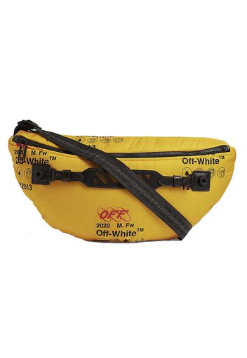 OFF-WHITE Logo-Print Belt Bag Industrial Strap Yellow