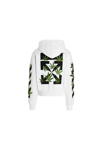 OFF-WHITE Weed Arrows Over Hoodie White