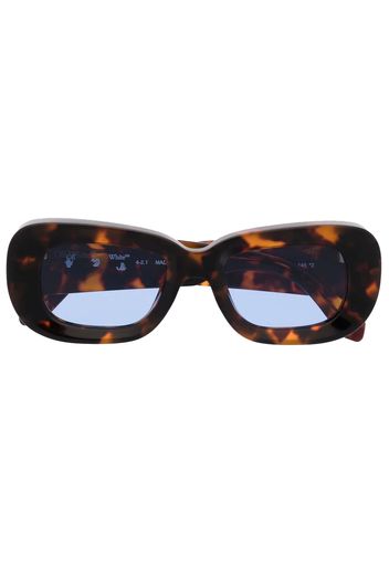 OFF-WHITE Carrara Tortoiseshell Round-Frame Sunglasses Tortoiseshell (OERI019S22PLA0016045)