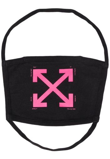 OFF-WHITE Arrows Over The Head Face Mask Black/Fuchsia