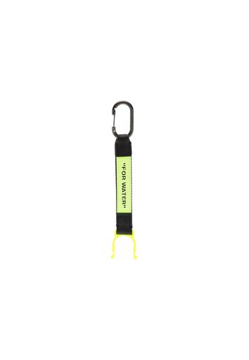 Off-White Bottle Holder Keyring Black/Fluo Yellow