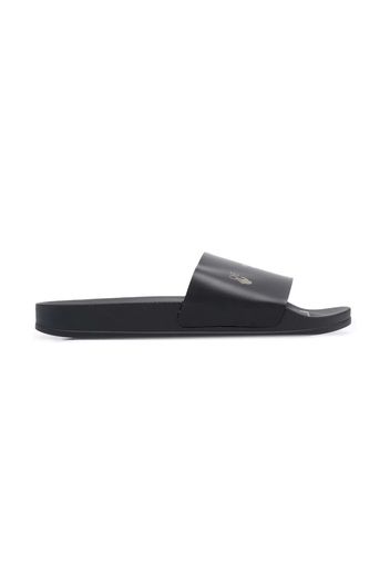 OFF-WHITE Drowning Man Logo Slides Black Khaki