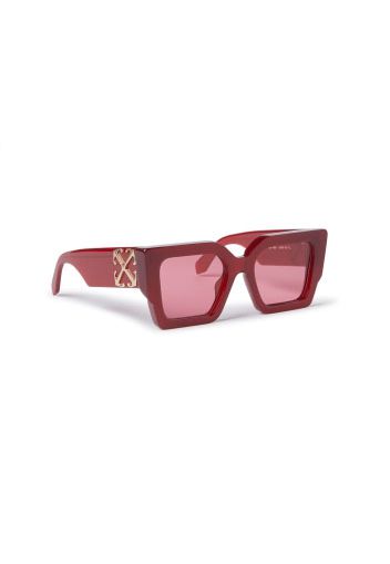 OFF-WHITE Catalina Square Sunglasses Burgundy (OERI128S24PLA0012828-FR)