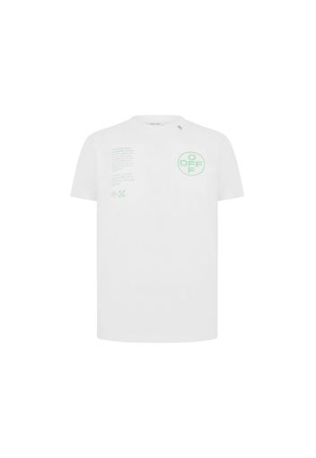 OFF-WHITE Slim Fit Arch Shapes T-Shirt White/Green