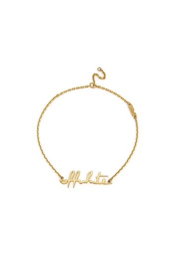 Off-White Logo Necklace Gold