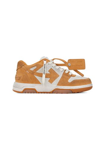 OFF-WHITE Out Of Office OOO Low Tops Vintage Suede Orange