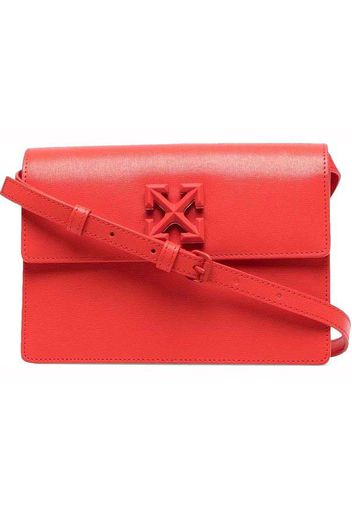 OFF-WHITE Jitney 2.0 Saffiano Shoulder Bag Red