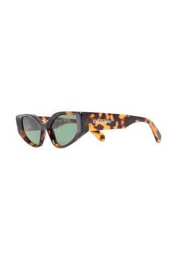 OFF-WHITE Memphis Sunglasses Havana/Green (OERI063S23PLA0016055)