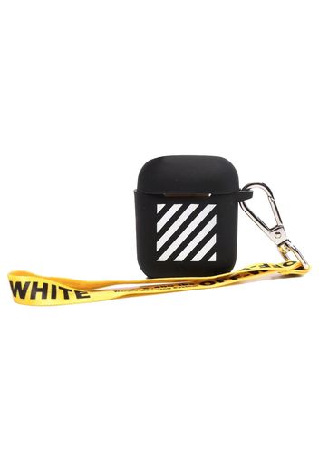 OFF-WHITE Diag AirPods Strap Case Black/White