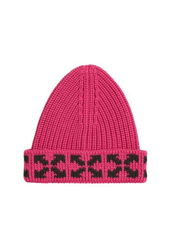 OFF-WHITE Kids Arrows Beanie Fuchsia