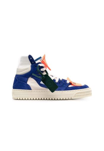 OFF-WHITE 3.0 Off Court High-Top Sneakers White Blue Suede (Women's)