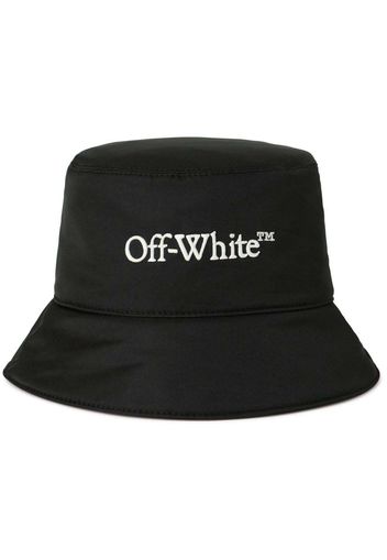 Off-White Bookish Embroidered-Logo Bucket Hat Black/White