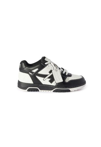 OFF-WHITE Out Of Office OOO Low Tops Logic Logo Black White