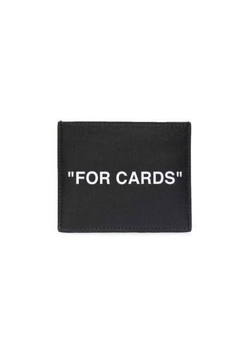 Off-White "FOR CARDS" Card Holder Black