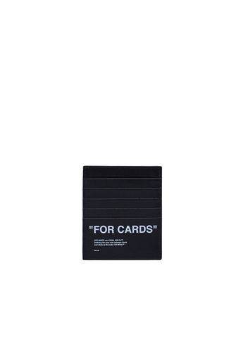 OFF-WHITE Leather Card Holder Black