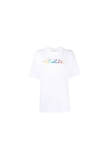 OFF-WHITE Women's Rainbow Tomboy T-Shirt White/Multi