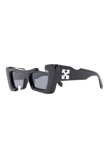 OFF-WHITE Cannes Cut-Out Cat-Eye Sunglasses Black/Grey (OERI021S22PLA0011007)