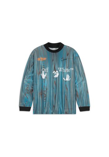 OFF-WHITE x Nike 001 Soccer Jersey Blue