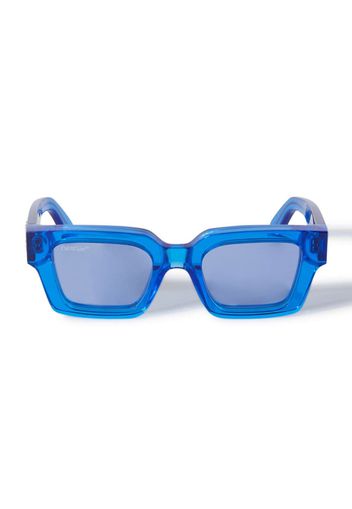 OFF-WHITE Sunglasses Virgil Rectangular Frame Transparent Blue/Blue (OERI008C99PLA0024545)