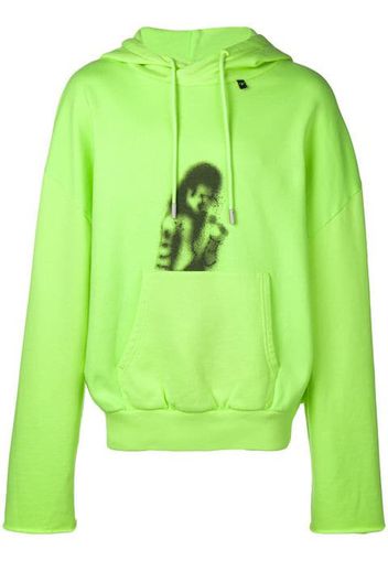 OFF-WHITE Michael Jackson Back Zip Hoodie Fluo Yellow/Black