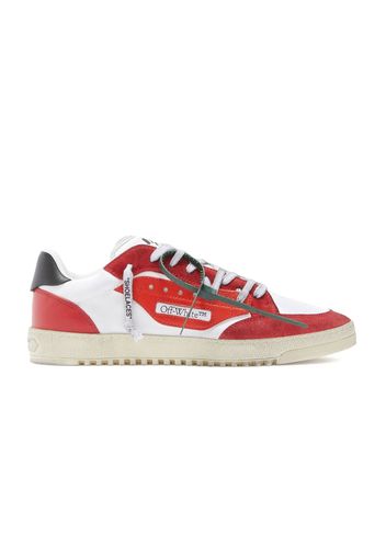 OFF-WHITE Vulcanized 5.0 Low Top Distressed White Red Black