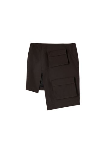 OFF-WHITE Asymmetric Cargo Skirt Black