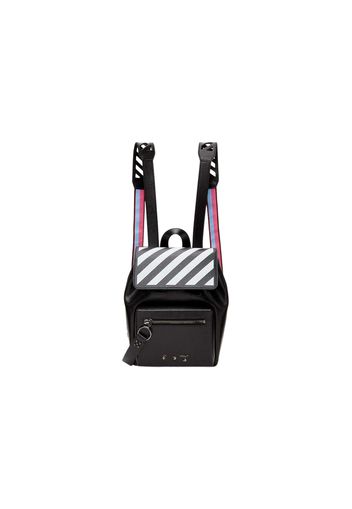 OFF-WHITE Diag Backpack Black/White with Red/Blue Strap