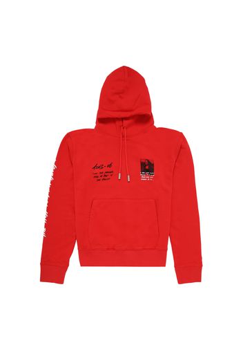 OFF-WHITE Monalisa Graphic Print Hoodie Red/Black/White