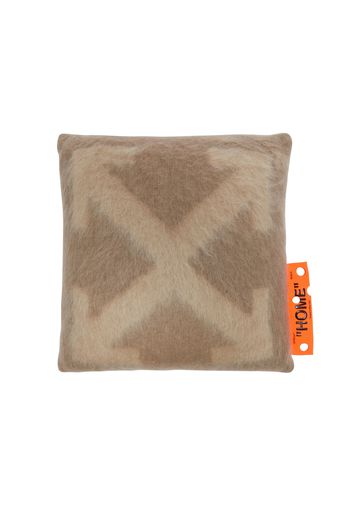 OFF-WHITE Arrows Small Cushion Taupe Beige