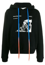 OFF-WHITE Ruined Factory Hoodie Black/White/Green