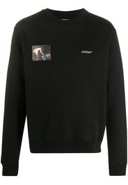 OFF-WHITE Slim Fit Caravaggio Angel Sweatshirt Black/Black