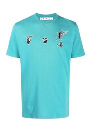 OFF-WHITE x MLB Miami Marlins T-Shirt Lake Blue/Black