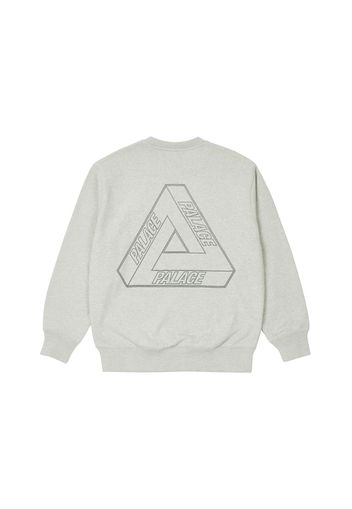 Palace Tri-Stitch Crew Light Grey Marl