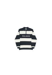 Palace J Stripe Crew Black/White