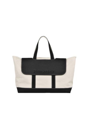 Palm Angels Cabas Bag White/Black